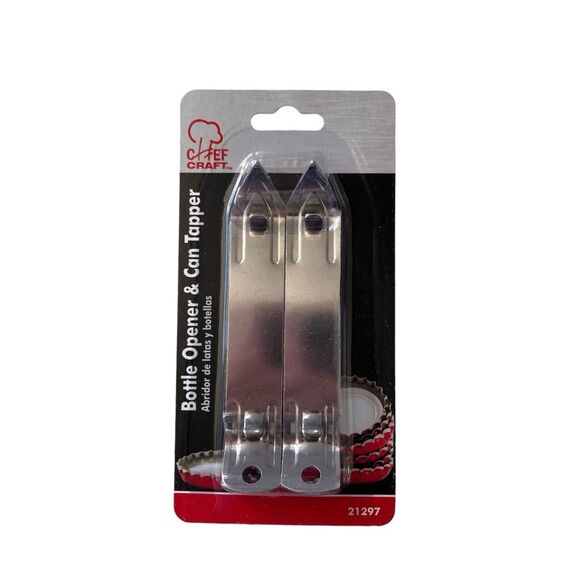 NEW Chef Craft 2 Pack Bottle Opener & Can Tapper - Picture 1 of 2